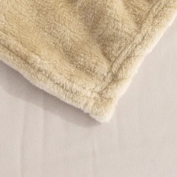 LREA Flanel din Fleece Pătură Moale Pătură de Călătorie Solid de Culoare Cuvertură de Pluș Capac pentru Pat, Canapea Cald Cadou Dropship