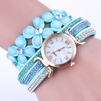 2019 Noua Moda Acrilice Brățară ceas pentru Femei Brand de Lux Cristal de Piele Încheietura Ceasuri Doamnelor Cuarț Ceas saat bayan
