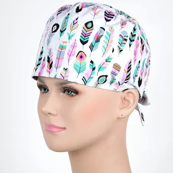 Bonetele Pentru Femei Și Bărbați Clinice Scrub Pălării De Imprimare Reglabil Unisex S-M Două Dimensiuni Pentru Alegerea