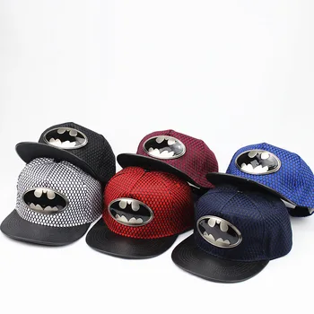 Superman Sepci De Baseball De Înaltă Calitate, Noul Batman Fier Ochiurilor De Margine Plat Capac Hip Hop Pălării Om K Kop La Dans Skateboard Net Hat Pentru Femei