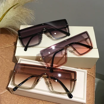 MS 2020 Nou Supradimensionat ochelari de Soare Unisex ochelari de Nuante pentru Femei UV400 Adult Tendință de Moda pentru Femei ochelari de Soare