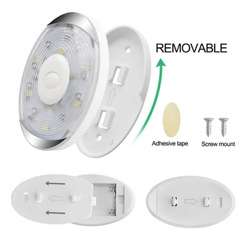 Estompat LED-uri Baterie Puck Lumini cu Telecomanda Senzor Tactil Cadrul Cabinetului de Lumini pentru Bucatarie dulap Dulap Lampa