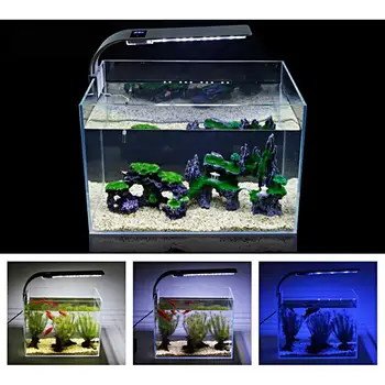 Super Bright LED Acvariu Lumina LED-uri Cresc Plantele Lumina 15W X9 Acvatice de apă Dulce Lămpi Impermeabil Clip pe Lampa Pentru acvariu