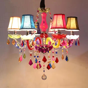 Led-uri moderne lustra pentru sufragerie, Dormitor Fete de Bucatarie Corpuri de iluminat lustre de cristal teto mai Multe culori candelabru de sticlă