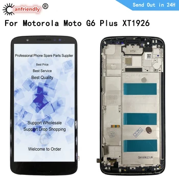 Pentru Motorola G6 Plus Display LCD Cu rama Touch panel Screen Digitizer Asamblare Pentru Moto G6Plus XT1926 5.93 Inch Lcd Ecran