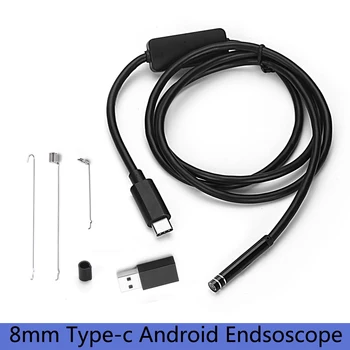 720P Type-c, Android Endoscop Camera de Inspecție 8mm Led 1M 3M 5M 7M 10 M Lungime Șarpe Endoscop Usb Endoscop Cam pentru Smartphone