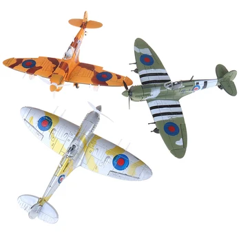 1buc Spitfire Luptător Model de Kit de Jucarii pentru Copii DIY Aeronave de Asamblare Modele de Kituri de Jucărie de Învățământ Cadouri pentru Copii de Culoare Aleatorii