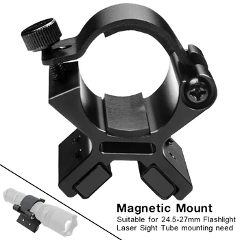 Lanterna LED-uri Lanterna Magnetica Soclului Suport cu Dual Magneți pentru 24-27mm Dim Gama de Asamblare Tactice Flash de Lumină