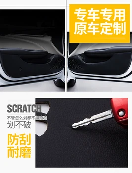 Piele Auto-Styling Anti Kick Pad Anti-dity Uși Mat Accesorii Pentru Mazda 3 MAZDA3 Axela 2016