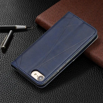 Pe de Coque iPhone SE 2020 Caz Magnetic din Piele de Caz pentru iPhone SE 2020 Cover pentru iPhone SE2 Flip Stand de Telefon de Afaceri Acoperă