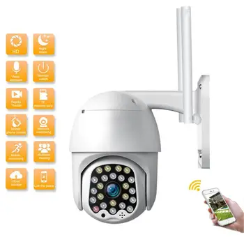 1080P WIFI Camera IP Wireless de Exterior rezistent la apa CCTV HD PTZ Smart Home Security Webcam IR Cam Камера Dropshipping