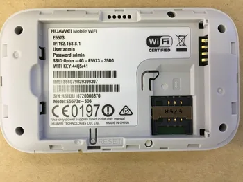 Deblocat Huawei E5573 E5573s-606 CAT4 150M 4G WiFi RouterWireless Mobile WiFi FDD 700/1800/2100/2600MHz +2 buc antena