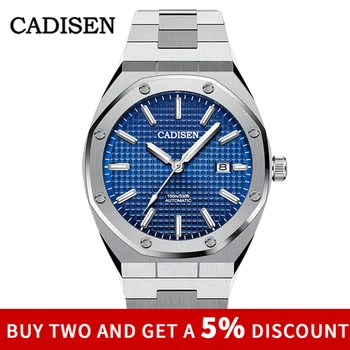 CADISEN Brand de Top Bărbați Ceas Mecanic-Ceas de mână din Oțel Inoxidabil Ceas rezistent la apa 100M Ceasuri Sport safir relogio masculino