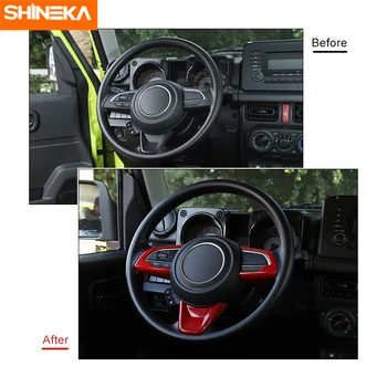 SHINEKA Interior Semifabricate Pentru Suzuki Jimny Volan Masina de Decorare a Acoperi Ornamente Autocolante Pentru Suzuki Jimny 2019+ Styling Auto