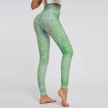 Mare Creștere Sexy Yoga Pantaloni Femei Body-Building Sport, Jambiere Femei Glezna-lungime Pantaloni Fitness de Imprimare de Moda Hip Push-Up