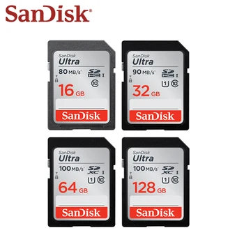 SanDisk Extreme Pro/Ultra Card de Memorie de 32GB, 64GB, 128GB U3/U1 Card SD 256GB 16GB Flash Card de Memorie SD, SDHC, SDXC Card SD pentru camera
