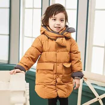 Copii Haine Copii baieti fete mai gros cald Parka supradimensionate Îmbrăcăminte exterioară modis copii de iarnă jachete Jos Y2338 cu salopete