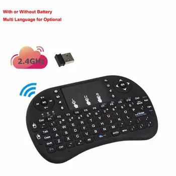Tastatura Wireless i8 2.4 g MINI Control de la Distanță Inteligent arabă/engleză/spaniolă/portugheză Ect pentru Opțiune