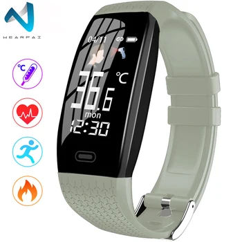 Wearpai Smartwatch T5 cu Temperatura Corpului Heart Rate Monitor de Fitness Ceas Ecran Color Pedometru Ceas Inteligent Banda de Alergare