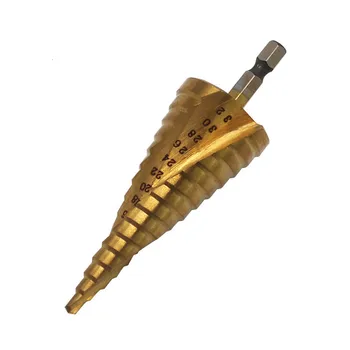3pcs 4-32mm Pagoda Forma HSS Pas Burghiu de Foraj Triunghi Coadă de prelucrare a Metalelor din Oțel de Mare Viteză Hole Cutter Instrumente