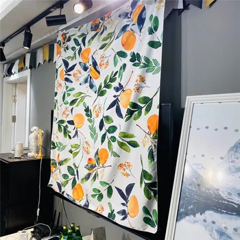 Orange Grove Tapiserie Art Boem Agățat De Perete Boem Imprimate Tesatura Microfibra Decor Acasă Cuvertură Tapiserie De Perete