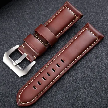 Gros Watchbands pentru Fosili 22 24 26mm vintage autentic de vacă din piele negru curea de ceas banda de ceas accesorii Pentru PAM
