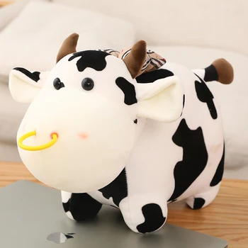 Copil Drăguț Jucării 25-35cm Creative Lapte de Vacă de Pluș, Jucării Umplute de Animale Păpuși pentru Copii Baieti Dino Perna Cadouri