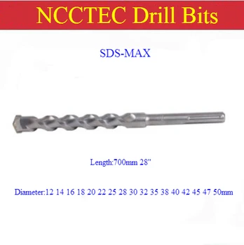 [SDS MAX 700mm lungime] 12 14 16 18 20 22 25 28 30 32 35 38 40 42 45 47 50mm carbură de perete core drill bits | 28