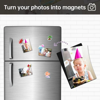 UniPlus 10 Foi A4 Magnetic Imprimantă Hârtie Lucioasă Foto Adeziv de Hârtie DIY Album Autocolant pentru Inkjet Printer Lipicios Magnet