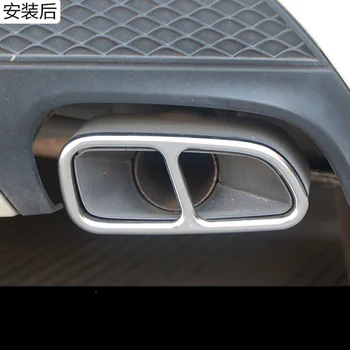 Styling auto Automobile Coada Gât Decor Cadru Pentru Mercedes Benz CLA C117 Țeavă de Eșapament Trim Acoperă Autocolante Accesorii Auto