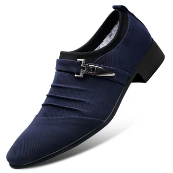 Nouă Bărbați din Piele Pantofi Office Barbati Costum Rochie Pantofi Stil Italian Nunta Pantofi Casual Subliniat Toe Oameni de Afaceri Pantofi Plus 38-48