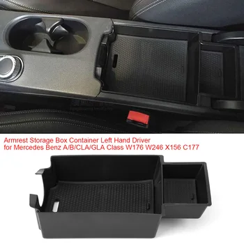 Cotiera Cutie Depozitare Container Plecat cu non-alunecare mat material ABS pentru Mercedes-Benz A/B/CIA/GLA-Class W176 W246 X 156 C177