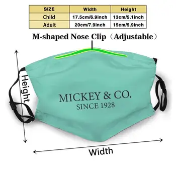 Mickey Și Co Imprimare De Moda Reutilizabile Amuzant Pm2.5 Filtru De Gura Masca De Fata Mickey Si Co