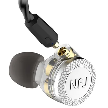 NFJ N300 PRO 3 Unitate de Antrenare În Ureche Căști Detasabila Desprinde MMCX Cablu DJ HIFI Monitor cu Microfon Căști Bas Grele
