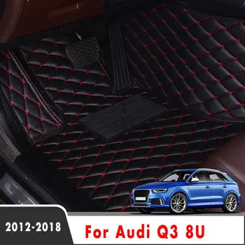 Auto din Piele, Covoare Pentru Audi Q3 8U 2018 2017 2016 2013 2012 Auto Covorase Accesorii Decor Impermeabil Proteja
