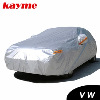 Kayme impermeabil huse auto exterioare de protecție solară capac pentru masina pentru volkswagen vw polo, golf 4 5 67 passat b5 b6, tiguan touareg