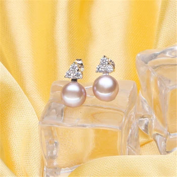 Dainashi Autentice Naturale de apă Dulce Pearl Cercei Argint 925 bijuterii fine 2020 Moda Zircon Cercei pentru Femei
