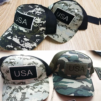 Noul camuflaj tactice șapcă de baseball junglă militare de luptă sepci trucker hat bărbați și femei universal plasă de pălării