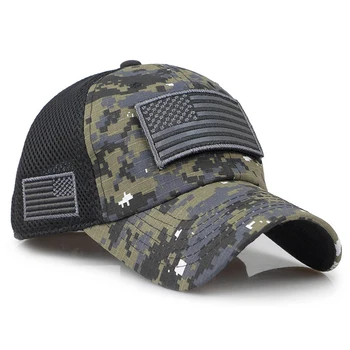 Noul camuflaj tactice șapcă de baseball junglă militare de luptă sepci trucker hat bărbați și femei universal plasă de pălării