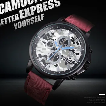 YAZOLE Bărbați Ceasuri de Moda Luminos Top Brand de Lux pentru Bărbați Ceas de Ceas Camuflaj Dial Kol Saati Erkek Kol Saati Reloj Hombre