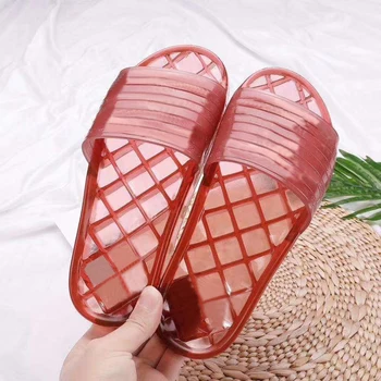 Designer de Brand Papuci de sex Feminin din PVC Transparent în aer liber, Plajă Papuci de Înaltă Calitate pentru Bărbați sandale Baie, Papuci de casă Mare 35-46