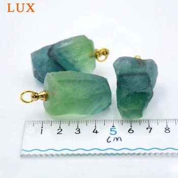 Piatra bijuterie naturala Sticla de Parfum Pandantiv Ulei Esențial Difuzor Colier de culoare verde pandantiv piatra fluorit