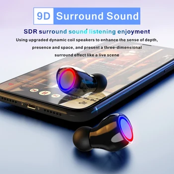 Bluetooth 5.0 Wireless TWS Căști Touch Control In-ureche Căști Hifi Anulare a Zgomotului Casca Sport Căști Auriculare