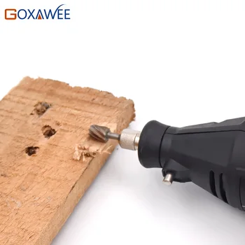GOXAWEE 21pcs Burghiu Electric Rotativ Instrumente Mini Drill-Unelte pentru prelucrarea Lemnului Burghiu din Lemn Set de Instrumente Pentru Accesorii Dremel