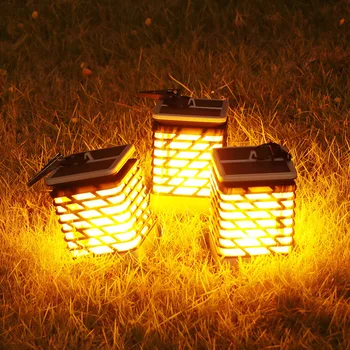 De creație în aer liber, Solar IP55 Gazon Lampă cu Flacără Intermitentă Lumină rezistent la apa Pentru Gradina Casa Bara de Birou Petrecere de Nunta de Decorare
