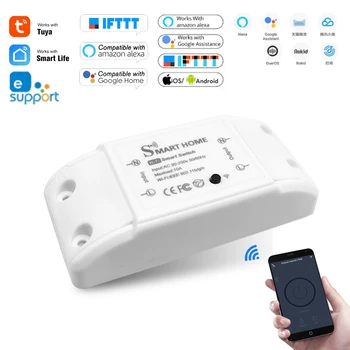 Smart Home Wifi Wireless Remote Switch Întrerupător de Domotica Lumină LED-uri Controler Modul Alexa Google Acasa Smartlife Tuya eWelink APP