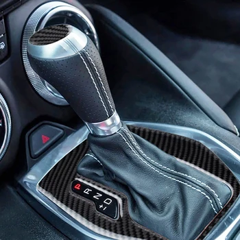 Fibra de Carbon Autocolant Auto Gear Shift Capacul Panoului Ornamental pentru Chevrolet Camaro 2016 2017 2018 2019 2020 Accesorii