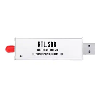 0.1 MHz-1.7 GHz TCXO RTL DST Receptor R820t2 USB RTL-SDR Dongle cu 0,5 ppm TCXO SMA MJZSEE A300U Tester - Argint