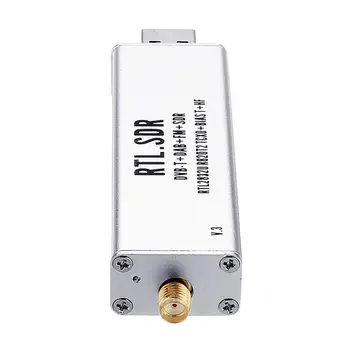 0.1 MHz-1.7 GHz TCXO RTL DST Receptor R820t2 USB RTL-SDR Dongle cu 0,5 ppm TCXO SMA MJZSEE A300U Tester - Argint