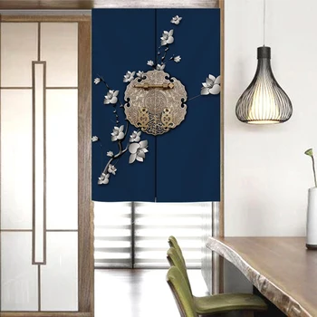 Chineză stil retro lenjerie de pat din bumbac lotus cortina partiție perdea bucatarie toaletă cortina decor acasă